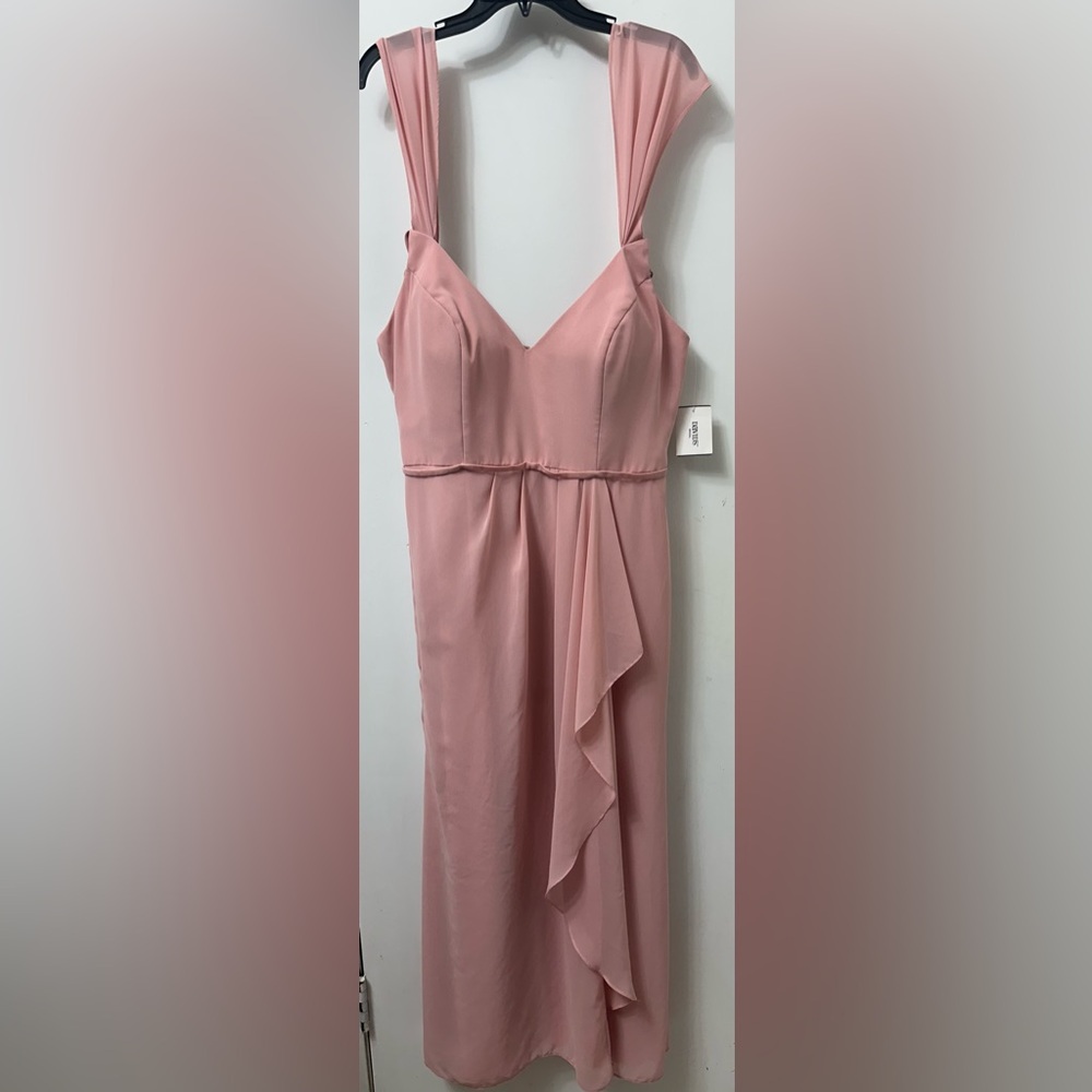 Elegant Asymmetrical Pink Dress